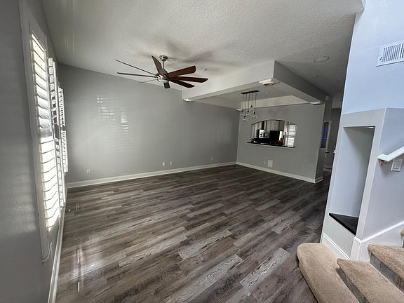 1st floor living and dining room