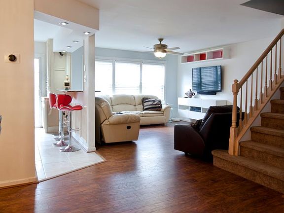 Hardwood flooring throughout