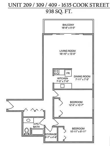 Floor plan 309
