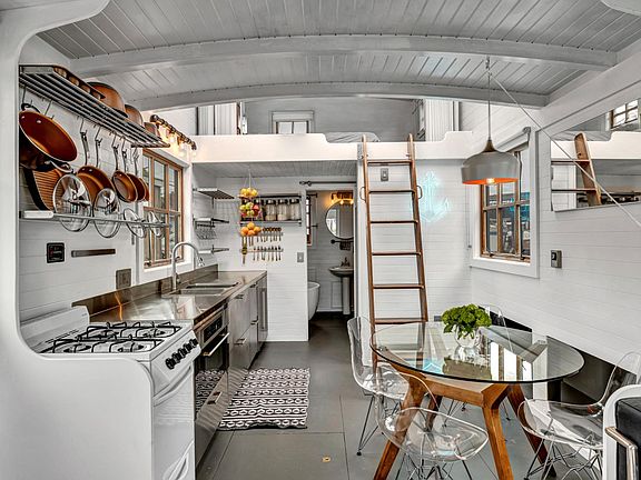 Updated stainless steel kitchen