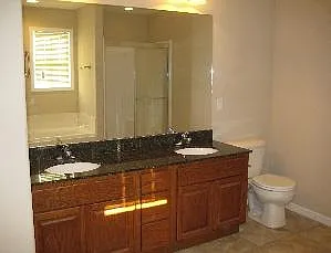 Master Bath with marble duel basin sinks