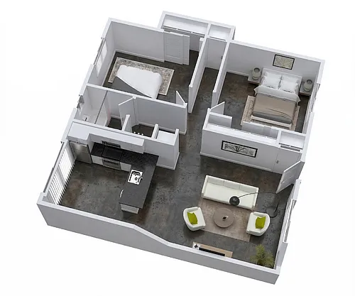 Floor plan Unit 09 - Backyard