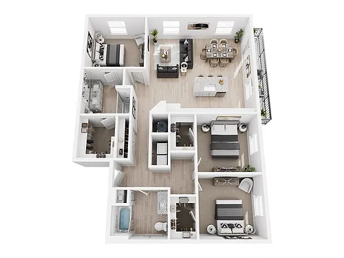 Floor plan C1A1