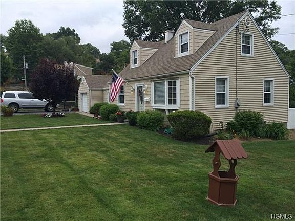 Front of house with view of landscaped property