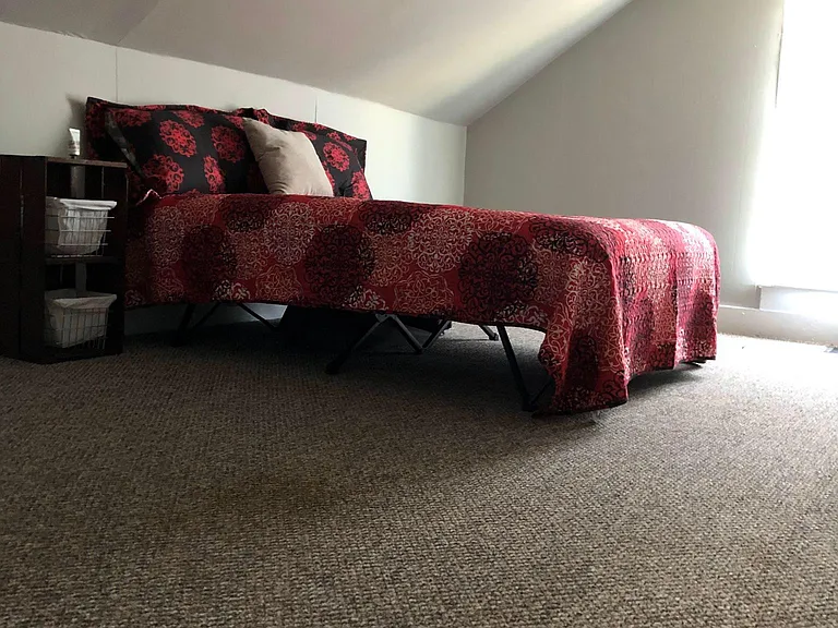 Large Master bedroom upstairs in the front of the house.
