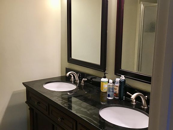 Master bathroom with 2 sinks