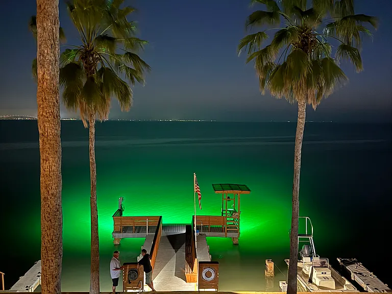 dock area at night