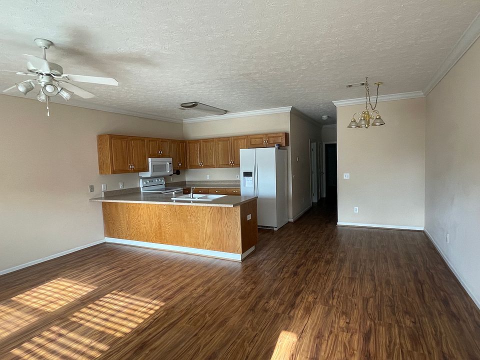 Open living room, dinning and kitchen