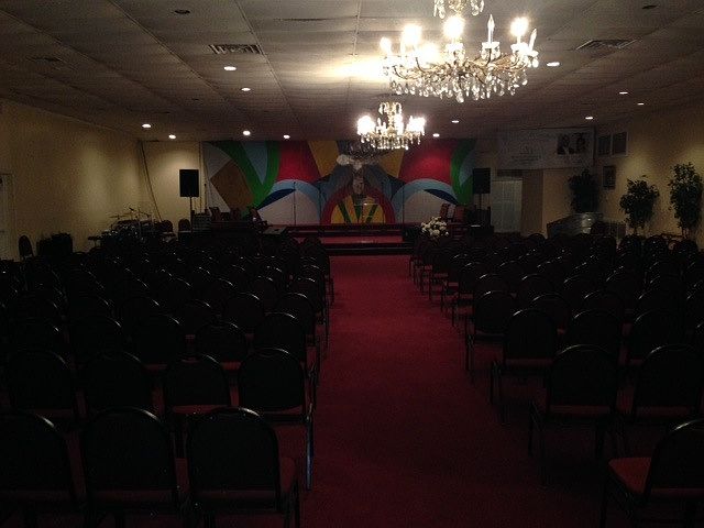 Interior images of the main worship area