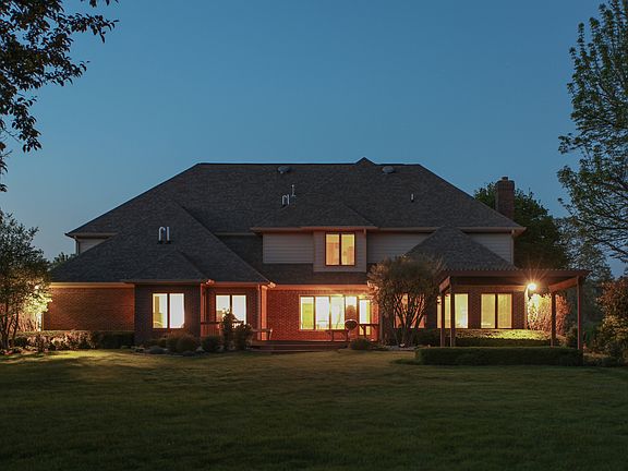 Back of home at twilight