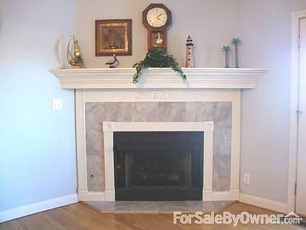 Corner Fireplace in Great Room
