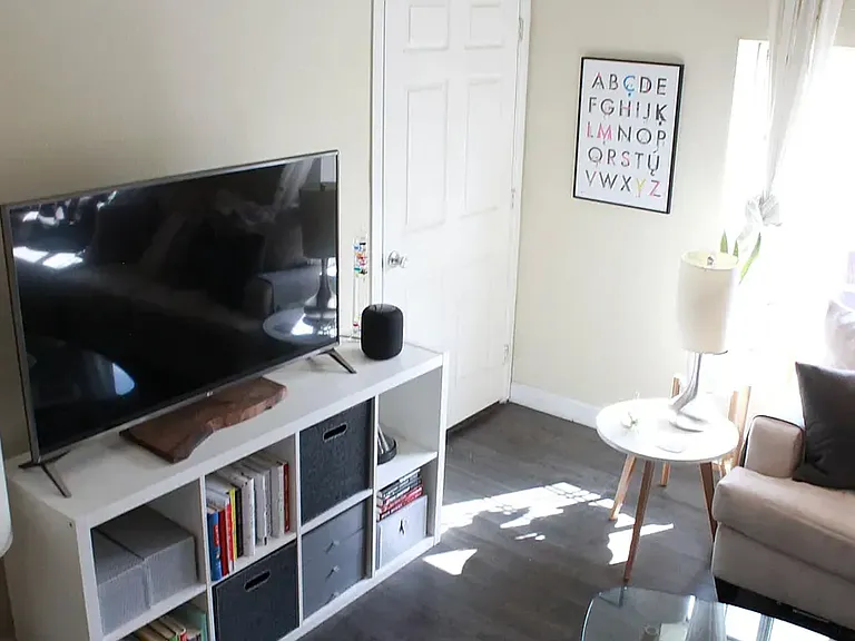 Living room/ Door to walking closet