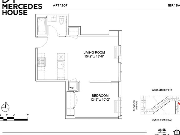 2nd image of 550 W 54th St APT 1207