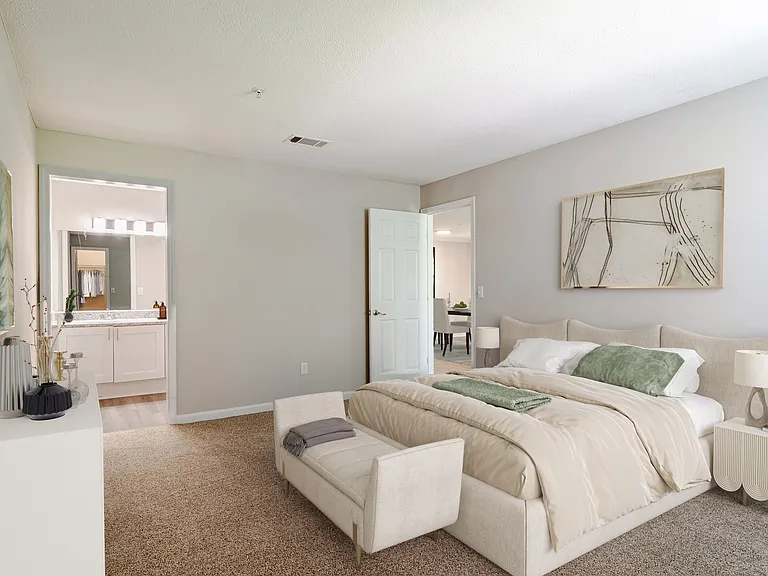 Bedroom with Attached Bathroom