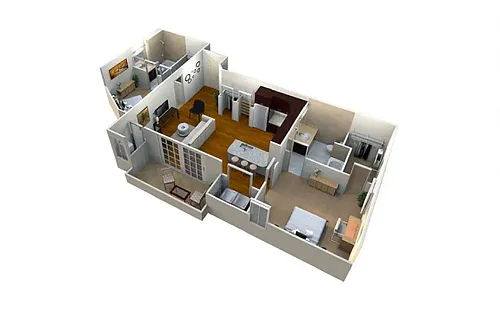 Floor plan M2-2L 1080