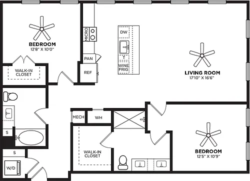 Floor plan B17 No Balcony