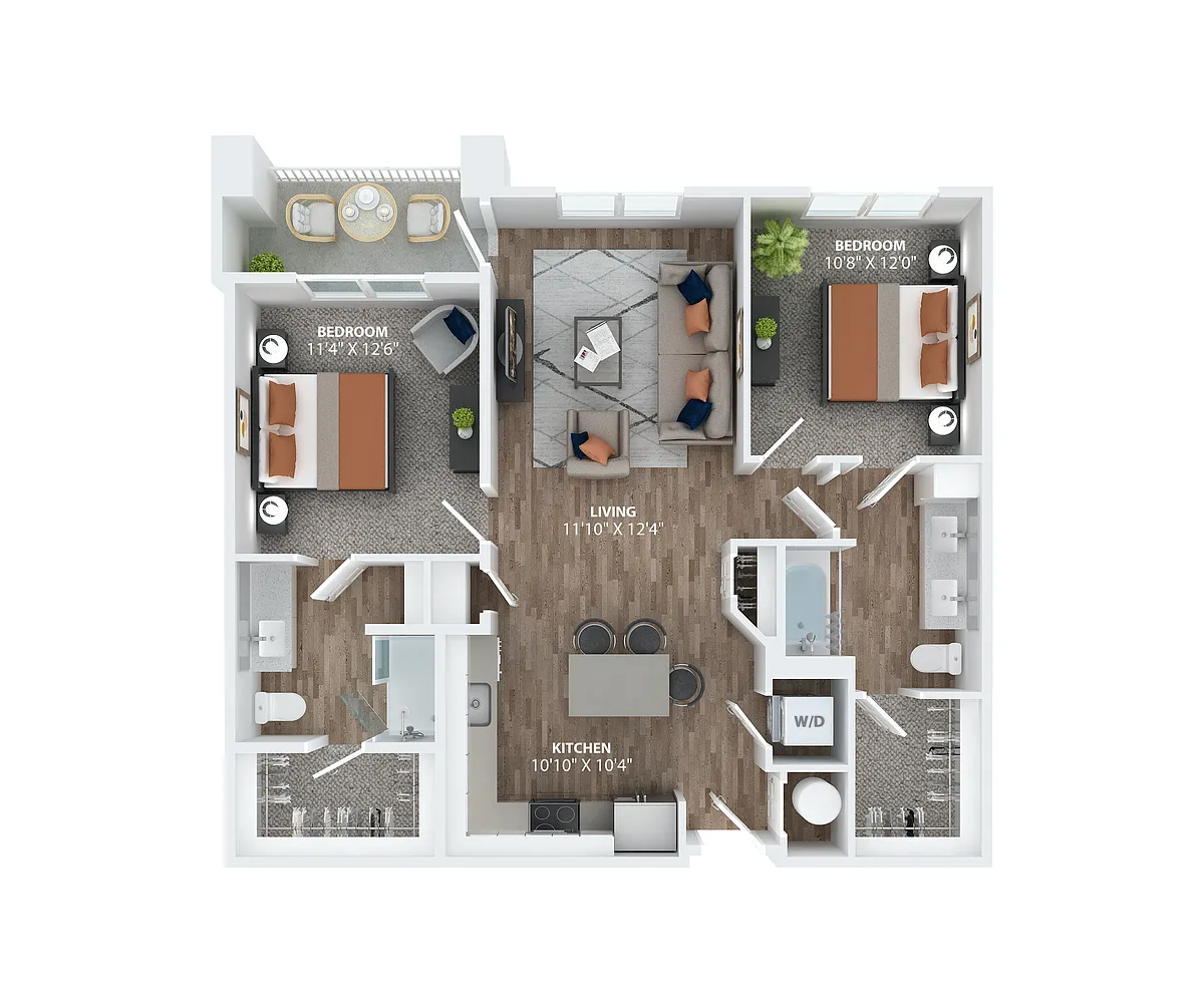 Floor plan Cypress B2