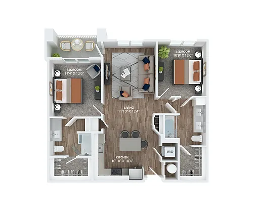 Floor plan Cypress B2
