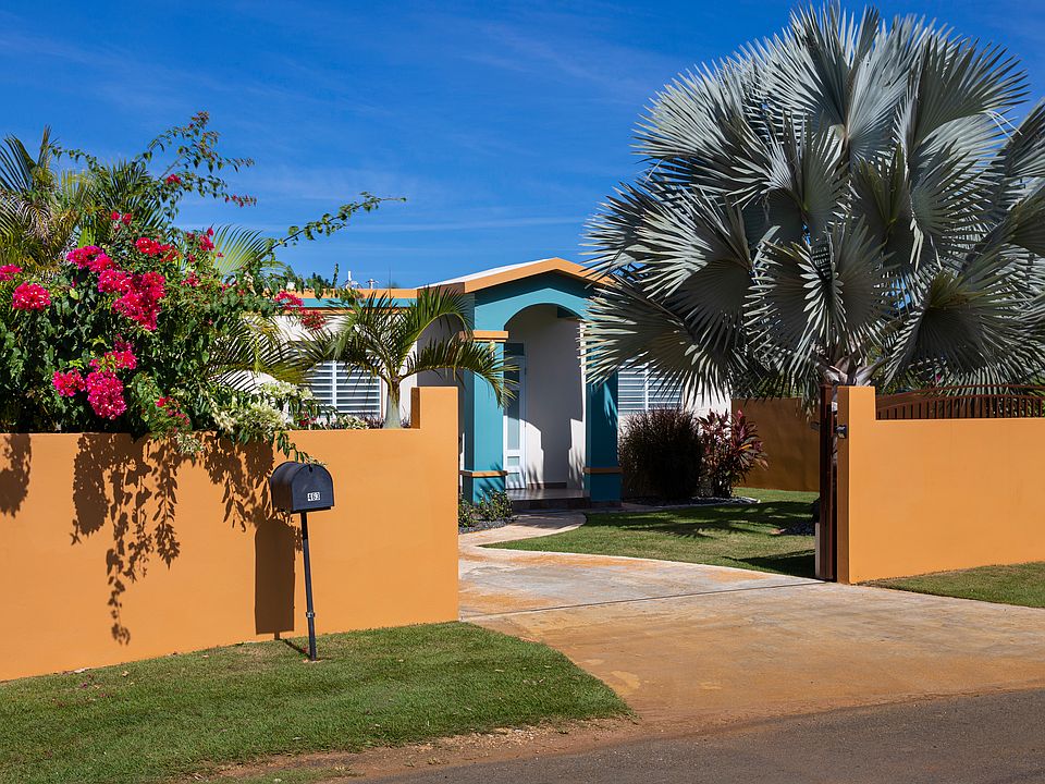 Front entrance with gate and lock