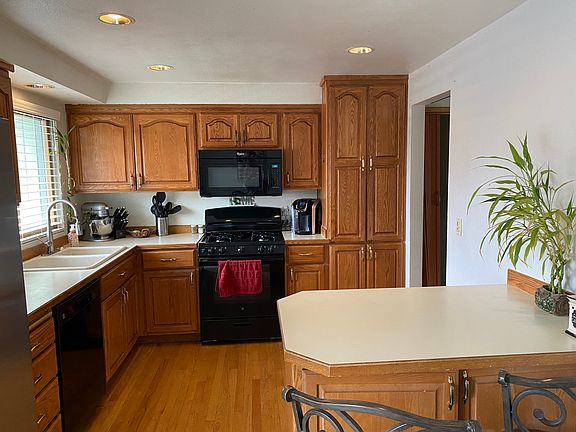 The kitchen on the main level