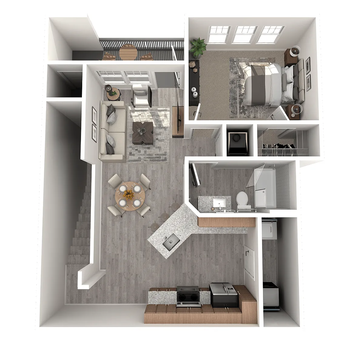 Floor plan A2U with Garage