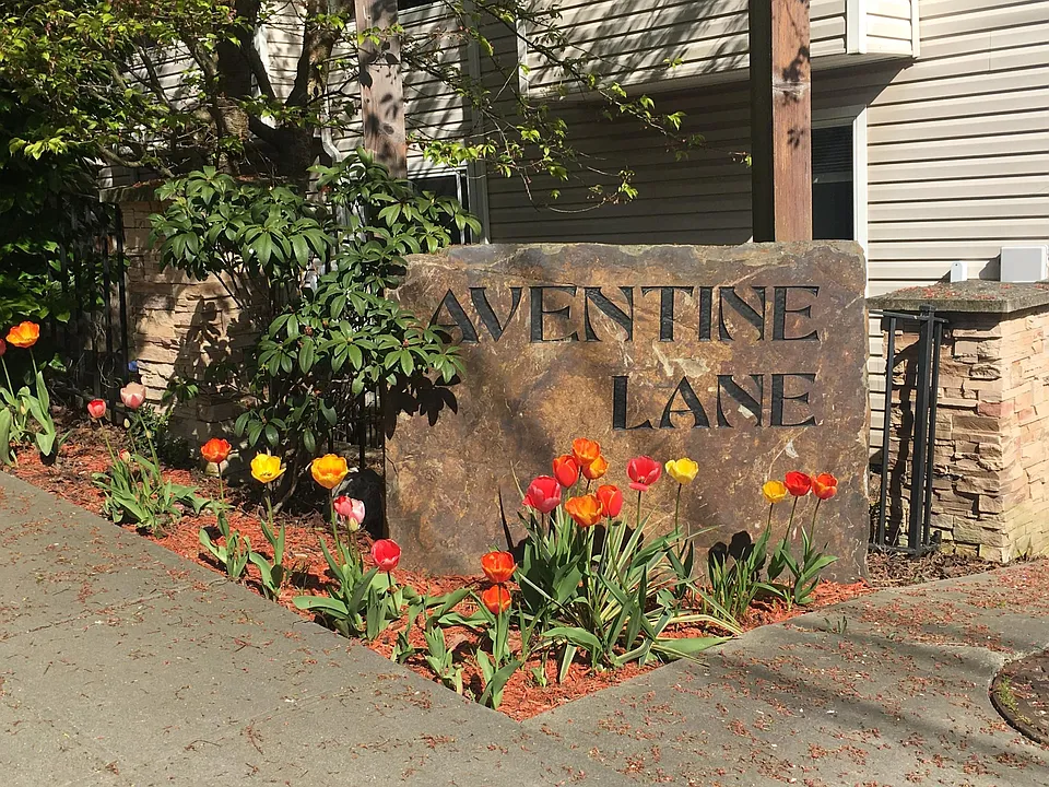 The entrance to our townhome lane.
