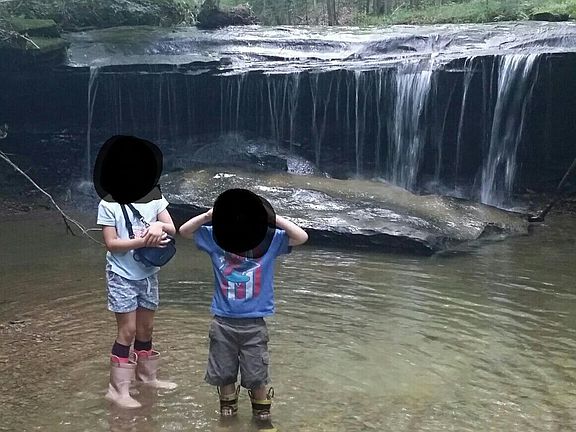 6 foot waterfall!
