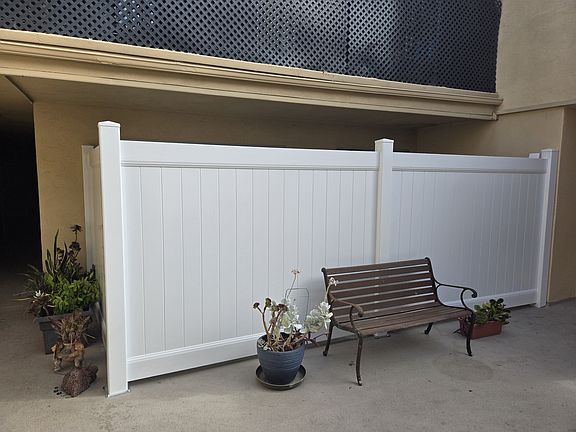 big huge private patio