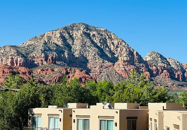 view from balcony