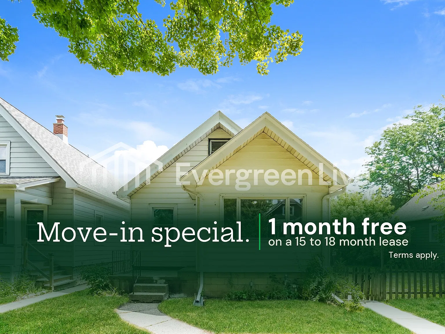 3 bed, 1.0 bath, 1051 sqft, $1,695 — Photo 1