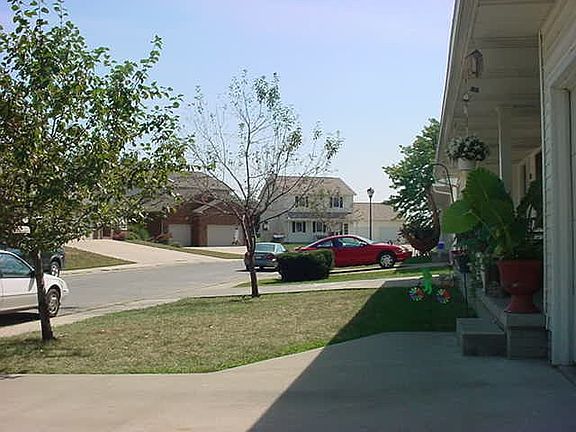 View of cul-de-sac from building