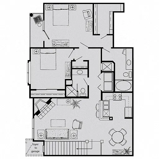Floor plan D (att gar)