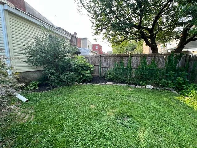Fully Fenced in Backyard