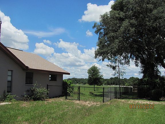 fenced yard