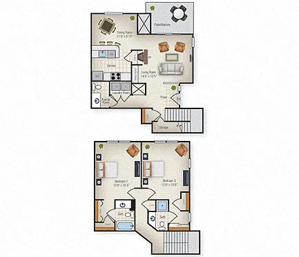 Floor plan The Point Vedra