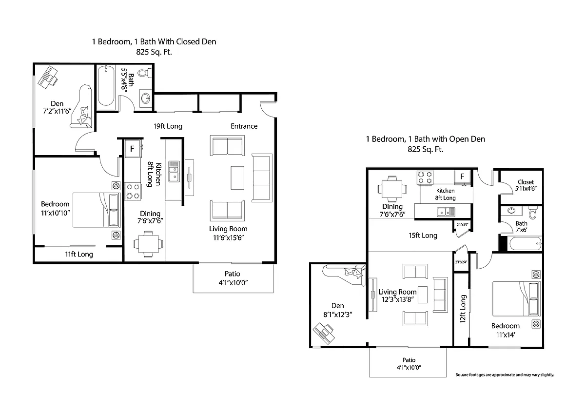 Floor plan A2R - Closed or Open Den