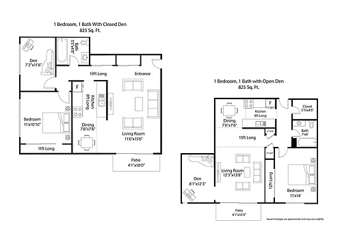 Floor plan A2R - Closed or Open Den