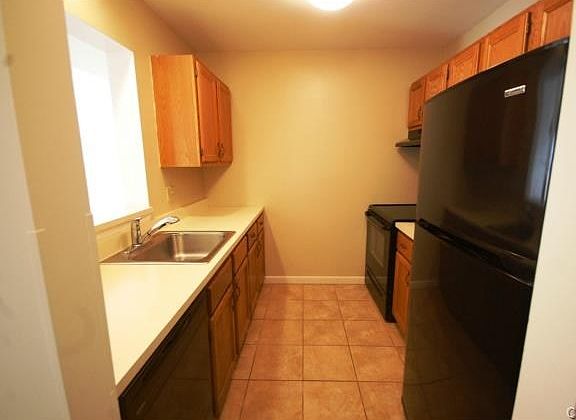 Kitchen open to the dining area and living room