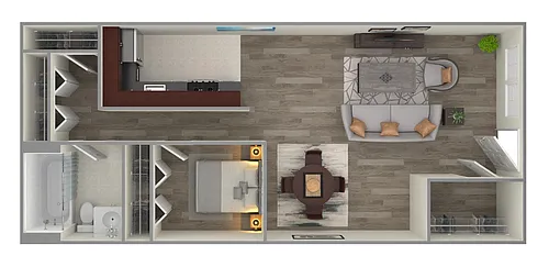 Floor plan Large Deluxe Studio