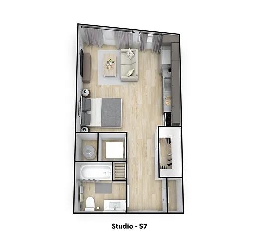 Floor plan Studio - S7