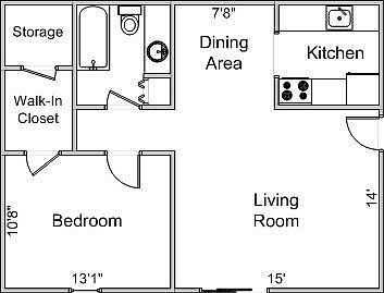 Main Floorplan For 6588 Lake Rd. #5