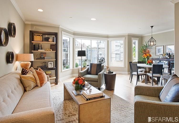 Staged living room