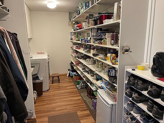 Entry from garage into panty