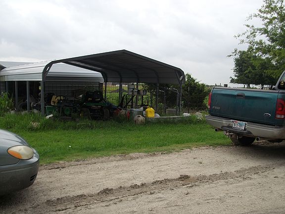Equipment shed and back stoc