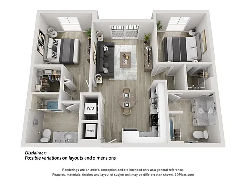 Floor plan 2 Bedroom