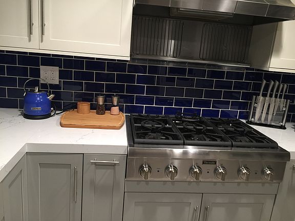 Cobalt glass custom tile 