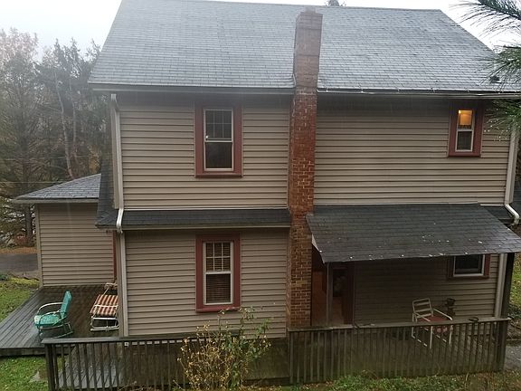 Rear of house with deck
