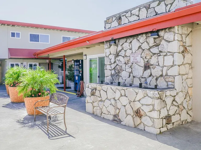 BBQ area and Office