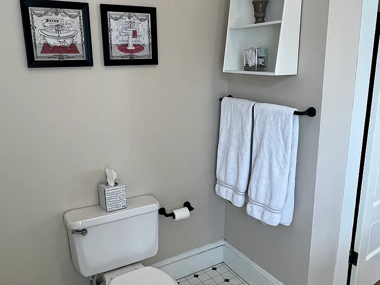Spacious bathroom.