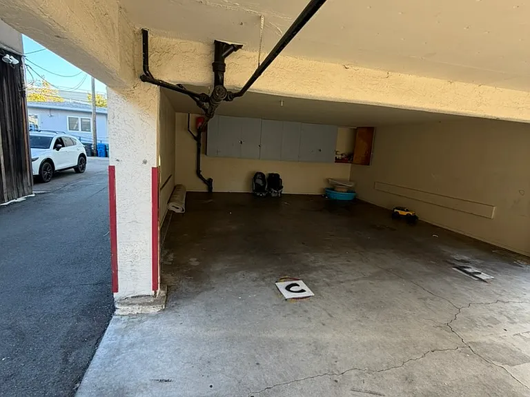 covered assigned parking space